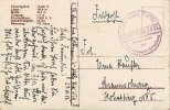 Deutsches Reich Ansichtskarte/Feldpoststempel,Kommando der Unterseeboote-Abteilung -