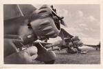 Drittes Reich um 1940 Ansichtskarte/Deutsche Wehrmacht,Bomber vor dem Start 2