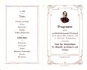 Dortmund(4600)Preussen Programm 4 Seiten/Feier des Geburtstages Sr.Majestät des Kaisers und Königs -