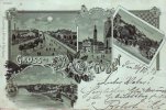 Guben(7560 Ost) 1898 Lithographie/Gruss aus Guben 3