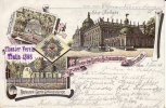 Potsdam Lithographie/Gruss von den Garde-Schiessständen Bornstedt -