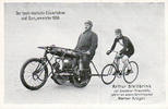 Deutsches Reich Ansichtskarte/Der beste deutsche Dauerfahrer und Europameister 1908 -