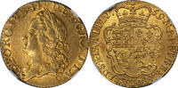Great Britain Half Guinea Great Britain 1759 George II Gold Half Guinea NGC MS-62 -