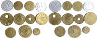 ALGERIE Lot de 11 jetons Rares jetons d'Algérie S bis VZ 500,00 EUR  + 9,08 EUR frais d'envoi