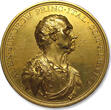 RUSSIA 48mm AE gilded medal 1799 A.D. Count Alexander Vasilyevich Suvorov, liberator of Italy from the French EF strong gilding, some wear / contact marks