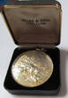 GREAT BRITAIN 47mm SILVER Agricultural Award Medal 1874 A.D. by Thomas Ottley - horse, cattle, sheep, pig - in box - awarded to Mr. Underhill VF+ / EF-hairline scratches, gold irridescent toni
