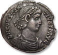ROMAN EMPIRE AR silver siliqua circa 353-354 A.D. Constantius II, Sirmium mint - mintmark SIRM - VF+ steelgrey toning, slight flan crack