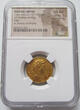 ROMAN EMPIRE AV gold solidus circa 343-344 A.D. Constantius II as Augustus, Treveri (Trier) mint - NGC graded - NGC Ch AU 5 / 5 and 3 / 5, marks