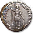 ROMAN EMPIRE AR silver denarius circa 164-165 A.D. Marcus Aurelius, Rome mint - P M TR P XIX-IMP II COS III, Mars right - VF+ thin flan crack