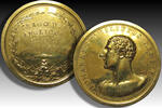 GREAT BRITAIN 52mm AE gilded medal 41st birthday of prominent actor John Philip Kemble - by John Hancock -