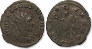 ROMAN EMPIRE AE/BI silvered antoninianus Claudius II Gothicus, Rome mint - VICTORIA AVG reverse - -