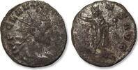 ROMAN EMPIRE AE/BI silvered antoninianus Claudius II Gothicus, Mediolanum (Milan) mint - ORIENS AVG, P reverse - -