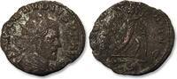 ROMAN EMPIRE AE/BI silvered antoninianus Claudius II Gothicus, Mediolanum (Milan) mint - VICTORIA AVG, S reverse - -