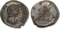ROMAN EMPIRE AR silver denarius Julia Domna, Rome mint - VESTA reverse - sharp portrait -