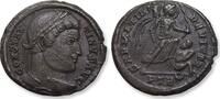 ROMAN EMPIRE AE (silvered) follis / nummus circa 323-324 A.D. Constantine I, Treveri (Trier) mint, 1st officina - mintmark PTR (crescent) VF / VF+