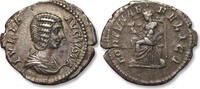 ROMAN EMPIRE AR silver denarius Julia Domna, Rome mint - FORTVNAE FELICI - -