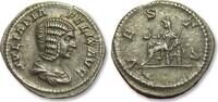 ROMAN EMPIRE AR silver denarius Julia Domna, Rome mint - VESTA reverse - sharp portrait -