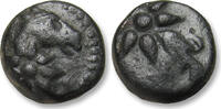 ANCIENT GREECE AE 11 Pontos, uncertain mint, Time of Mithradates VI - Horse and fiery comet - -