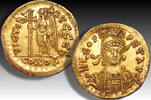 ROMAN EMPIRE Leo I the Thracian, Constantinople mint - officina S (= 2nd or 6th) - AV gold solidus circa 462-466 A.D. VF+/EF- minor encrustations