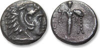 ANCIENT GREECE AR silver diobol Mysia, Pergamon - tiny coin in great condition for the type - -