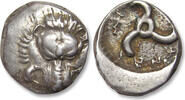 ANCIENT GREECE AR silver triobol or tetrobol Lycian dynasts, uncertain mint - Mitrapata or Trbbenimi ? - -