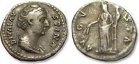 ROMAN EMPIRE AR silver denarius after 141 A.D. DIVA Faustina I Senior, R... 64,00 EUR  + 16,00 EUR frais d'envoi