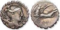 ROMAN REPUBLIC AR silver denarius Ti. Claudius Nero, Rome - control number CXXXXV - -