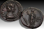 ROMAN EMPIRE BI tetradrachm Cornelia Salonina, Alexandria dated RY 14 - Ex Busso Peus Auktion 323, nov 1988 -