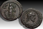 ROMAN EMPIRE 23mm BI tetradrachm Philip I The Arab, Alexandria - Ex Dr. Busso Peus Auktion 323, november 1988- -