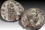 ROMAN EMPIRE AR silver denarius Severus Alexander, Rome mint - VIRTVS AVG - sharply struck -