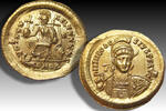 ROMAN EMPIRE AV gold solidus Theodosius II, Constantinople - VOT XXX MVLT XXXX S - well struck -