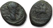 ROMAN EMPIRE AE 17 (assarion) Septimius Severus, Moesia Inferior - Nikopolis ad Istrum -emperor on horseback- -