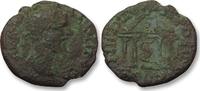 ROMAN EMPIRE AE 17 (assarion) Septimius Severus, Moesia Inferior - Nikopolis ad Istrum - temple with snake - -