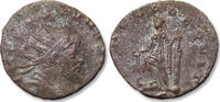 ROMAN EMPIRE Silvered antoninianus Aureolus, Mediolanum (Milan) mint 2nd officina - CONCORD EQVIT - -
