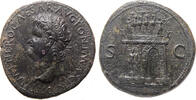 Roman Empire  sestertius 62-68 AD. vz-, dark green patina, rare.