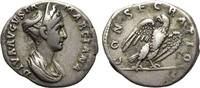 RÖMISCHE KAISERZEIT Diva Ulpia Marciana, gest. 112 n. Chr. Denar ø 17mm 112 - 114 n. Chr. Getönt, ss
