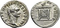 RÖMISCHE KAISERZEIT Domitian, 81 - 96 n. Chr. Denar September-Dezember 81 n. Chr. Winzige Reinigungskratzer. Scharf ausgeprägtes Exemplar. Fast vz / 