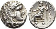 MAKEDONISCHE KÖNIGE Alexander III. der Große, 336 - 323 v. Chr. Tetradrachme Geprägt unter Pumiathon, ca. 325 vz, mit NGC-Tag: Strike 4/5 - Surface 4