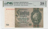  1945 GERMANY P.182b - 50 Reichsmark ND PMG 58 EPQ  69,50 EUR  + 15,00 EUR frais d'envoi