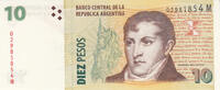 South America 2003 ARGENTINA P.354a - 10 Pesos ND UNC  4,00 EUR  + 10,00 EUR frais d'envoi