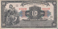 South America 1941 VF PERU P.67Aa - 10 Soles de Oro  29,50 EUR  + 10,00 EUR frais d'envoi