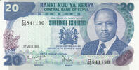 Africa KENYA P.21c - 20 Shillings -