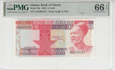  1982 GHANA P.19c - 5 Cedis Pick PMG 66 EPQ  49,50 EUR  + 10,00 EUR frais d'envoi