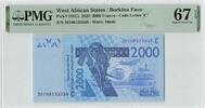  2020 WEST AFRICAN STATES P.316Ct - 2000 Francs Burkina Faso PMG 67 EPQ ... 39,50 EUR  + 10,00 EUR frais d'envoi