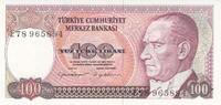 Asia 1984 TURKEY P.194b - 100 Lira L.1970 UNC  5,00 EUR  + 10,00 EUR frais d'envoi