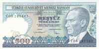 Asia 1983 TURKEY P.195 - 500 Lira L.1970 UNC  3,00 EUR  + 10,00 EUR frais d'envoi