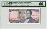  1977 COLOMBIA P.418a - 100 Pesos Oro PMG 66 EPQ  49,50 EUR  + 10,00 EUR frais d'envoi