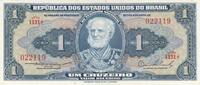 South America 1954-58 BRAZIL P.150a - 1 Cruzeiro ND 1954-58 AU  2,00 EUR  + 10,00 EUR frais d'envoi