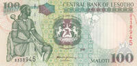 Africa 1999 XF LESOTHO P.19a - 100 Maloti  25,00 EUR  + 10,00 EUR frais d'envoi