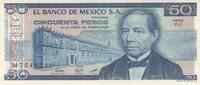 North America 73 - 50 v. Chr. MEXICO P.73 - 50 Pesos 1981 UNC  2,00 EUR  + 10,00 EUR frais d'envoi
